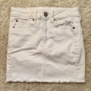 White American Eagle Jean Skirt Size: 0